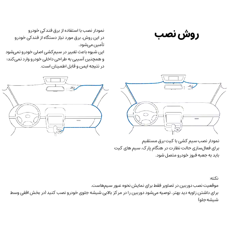 دوربین ثبت وقایع خودرو اتوویژن مدل OK309-4K+WiFi به همراه دوربین عقب