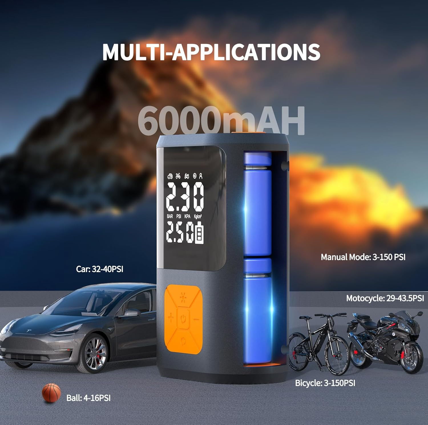 پمپ باد 60 وات با حداکثر فشار 140 پی اس آی مدل DK05