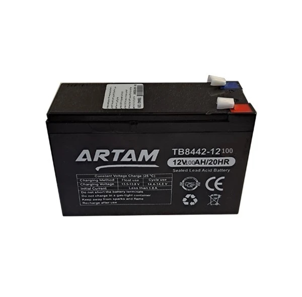 باتری UPS با ولتاژ 12 ولت و شدت جریان 100 آمپرساعت آرتام مدل  TB8442-12100