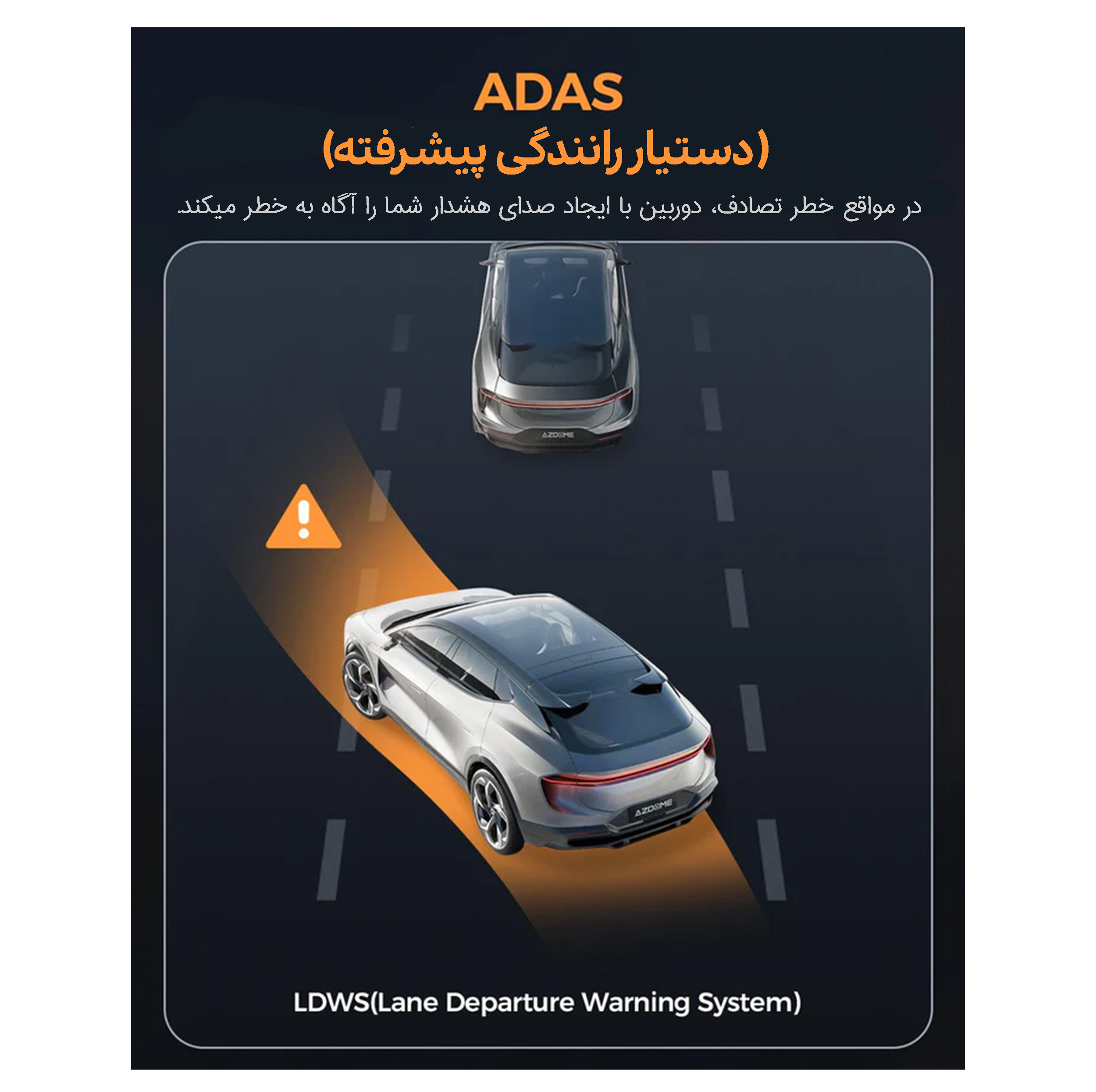 دوربین ثبت وقایع آزدوم مدل M17 Pro دو لنز با کارت حافظه