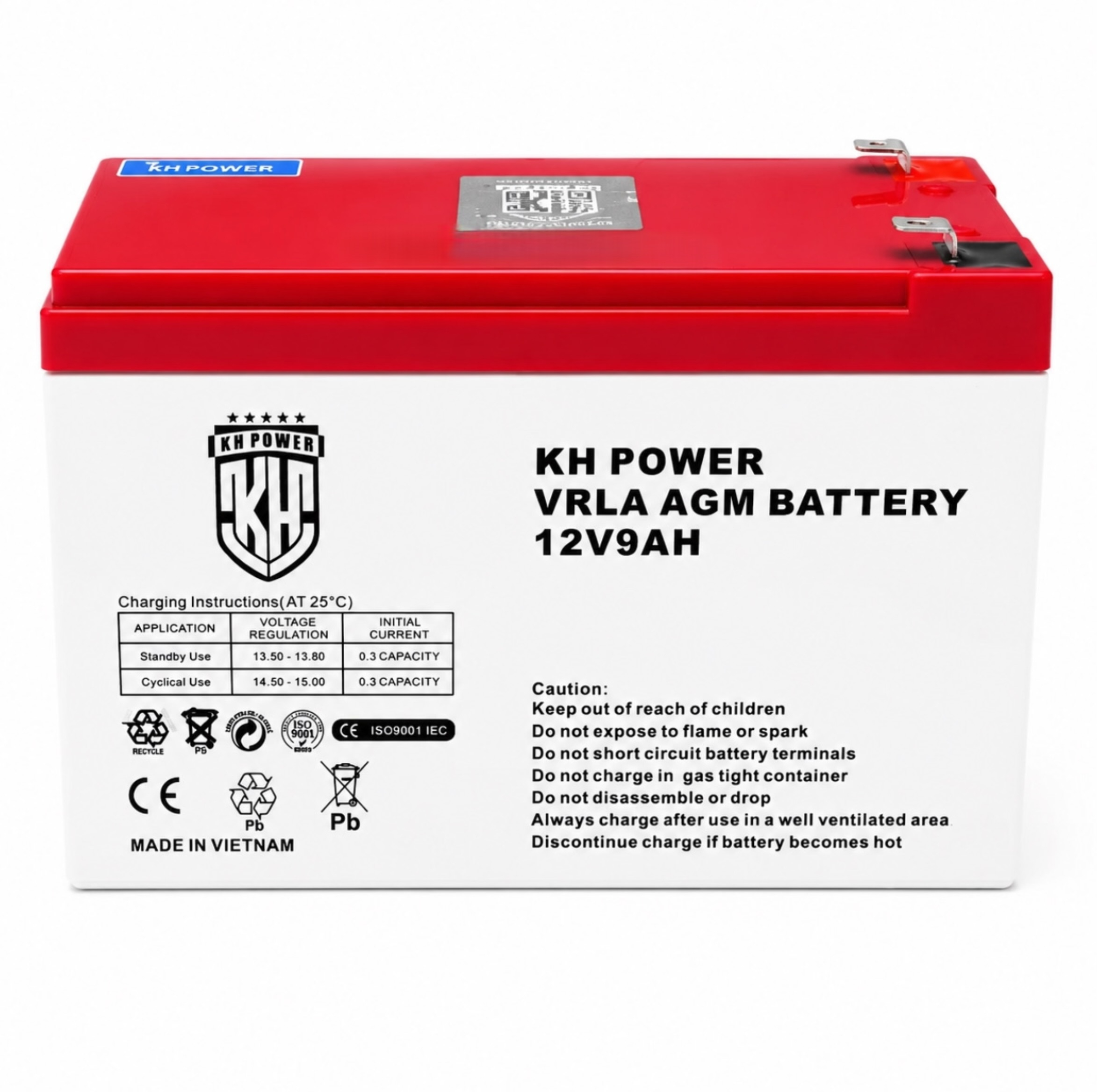 باتری UPS با ولتاژ 12 ولت و شدت جریان 9 آمپرساعت مدل PANA12V-9A