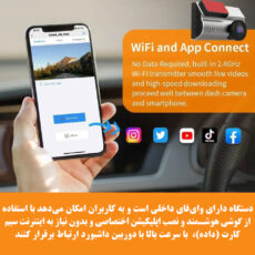 دوربین ثبت وقایع خودرو مدل X3/4K به همراه دوربین عقب