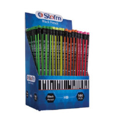 مداد مشکی استورم مدل پاک کن دار HL-102 HB بسته 12 عددی