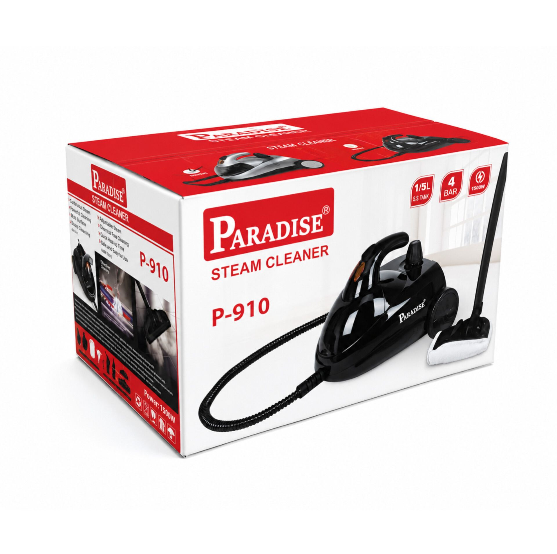 بخار شو 1500 وات 1.5 لیتری پارادایس مدل P-910