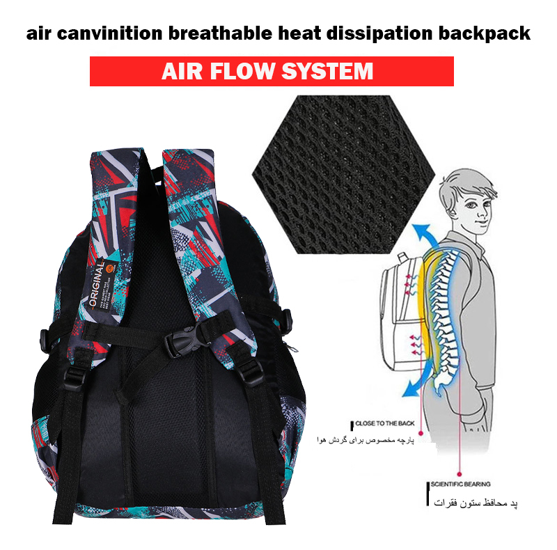 کوله پشتی پسرانه توریث مدل BVR-9900