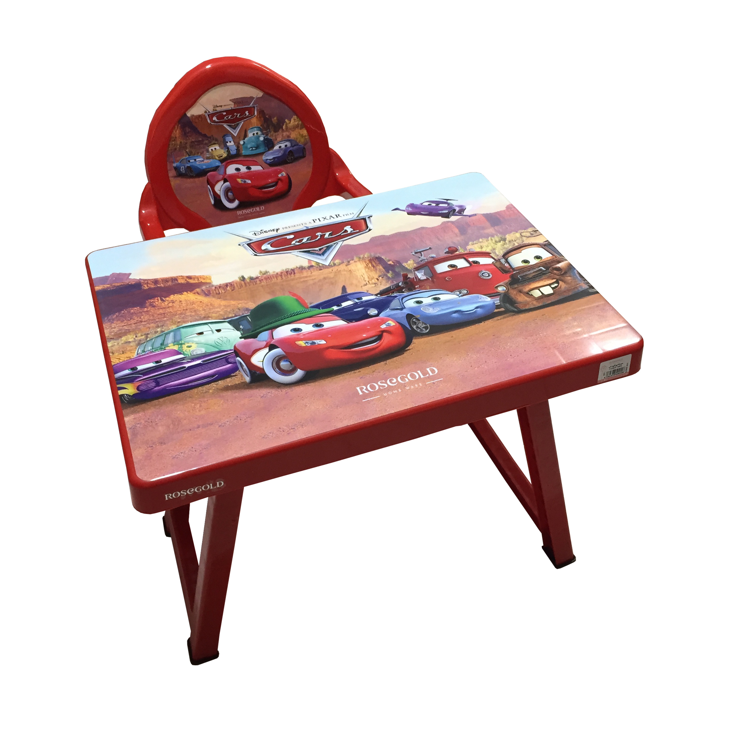 ست میز و صندلی کودک رزگلد مدل ماشینها cars