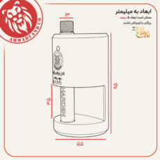 قفل کتابی آریا مدل فولادی نشکن کد O3MC 95 سایز 95 میلیمتر