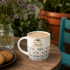 ماگ طرح هندسی مدرن مدل سرامیکی Good Starts With Coffee