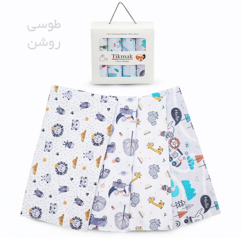خشککن نوزاد تیک مک مدل جعبه GR سایز 65x72 سانتیمتر مجموعه 4 عددی