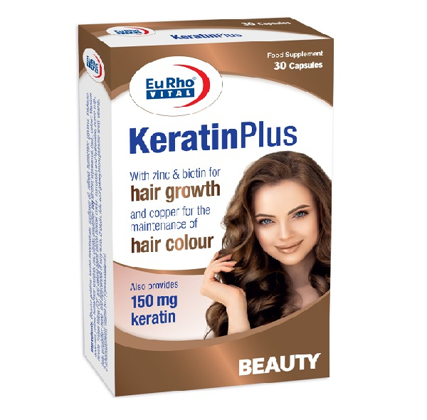 کپسول ژلاتینی نرم کراتین پلاس یوروویتال بسته 30 عددی
