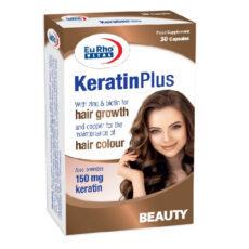 کپسول ژلاتینی نرم کراتین پلاس یوروویتال بسته 30 عددی