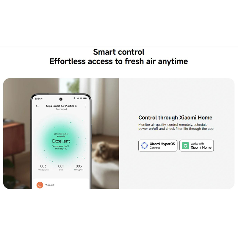 دستگاه تصفیه کننده هوا میجیا مدل Smart Air Purifier 6