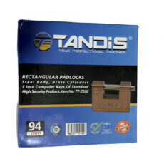 قفل کتابی تندیس مدل SMT-TANDIS-TT2102 سایز 94 میلی متر به همراه 5 کلید