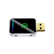 کارپلی و اندروید اتو مدل Wireless CarPlay/Android Auto Q1JS به همراه مبدل USB به USB-C