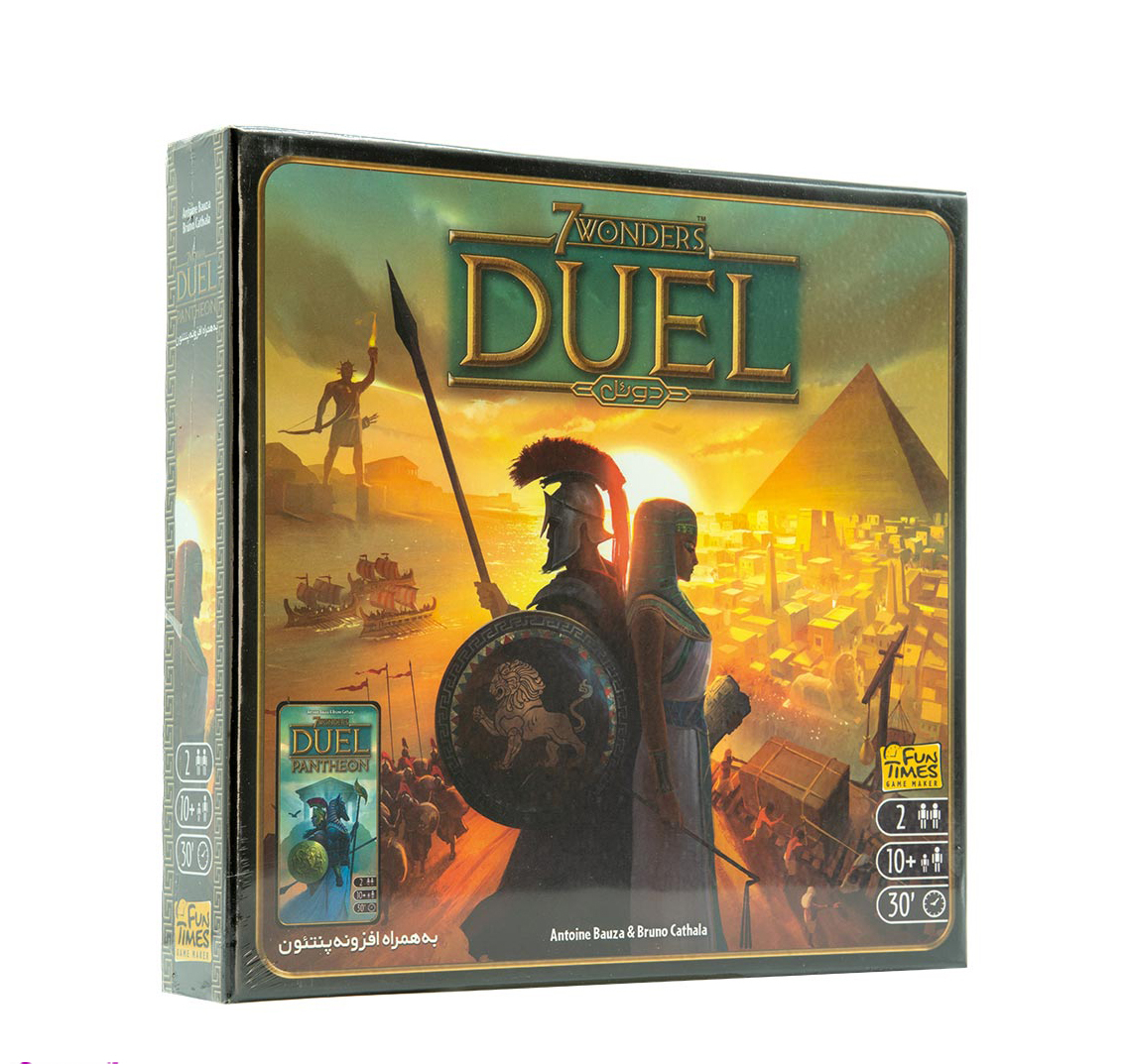 بازی رومیزی فان تایمز مدل عجایب هفتگانه دویل 7 WONDERS DUEL به همراه افزونه پنتیون