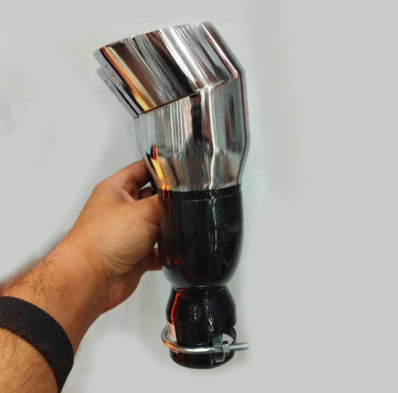 سر اگزوز خودرو طرح دولول مدل شکاری کد TH-MSKI-BZRG2