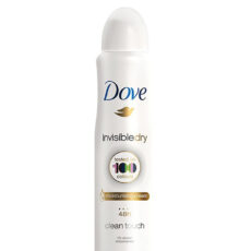 اسپری زنانه داو سری Invisible Dry مدل Clean Touch حجم 250 میلی لیتر