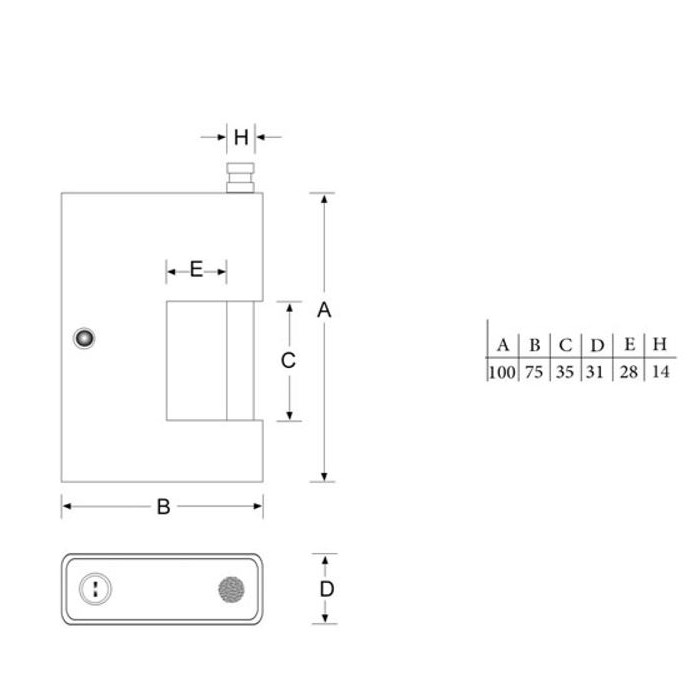 قفل کتابی پارس مدل 1000FSP