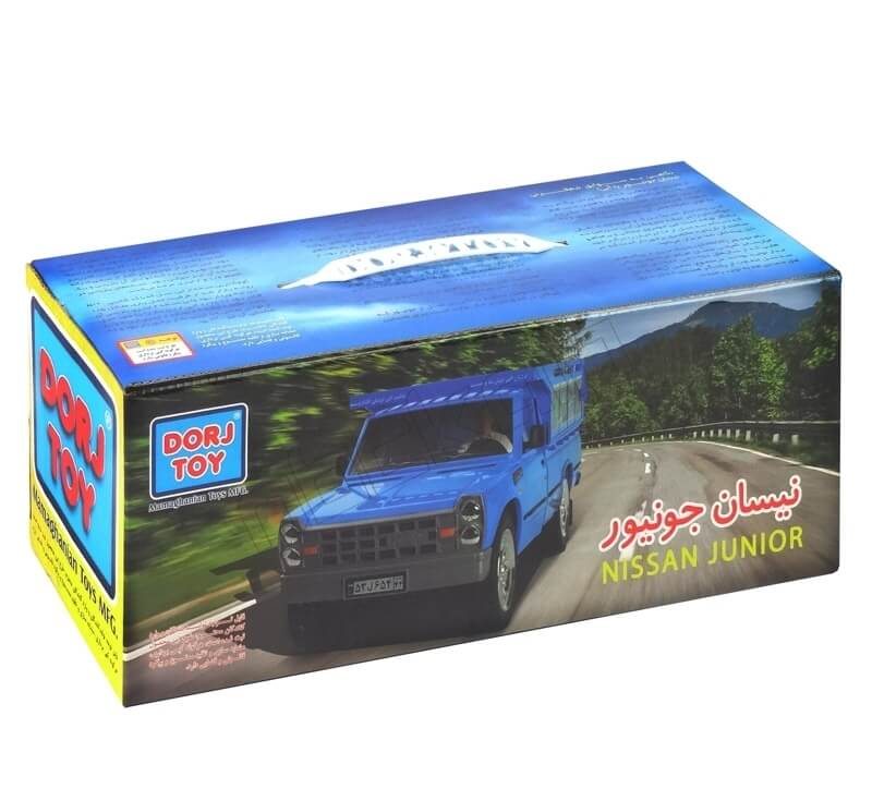 ماشین بازی طرح نیسان جعبه ای درج آبی