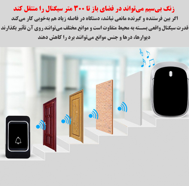 زنگ بی سیم مدل AC-JK05