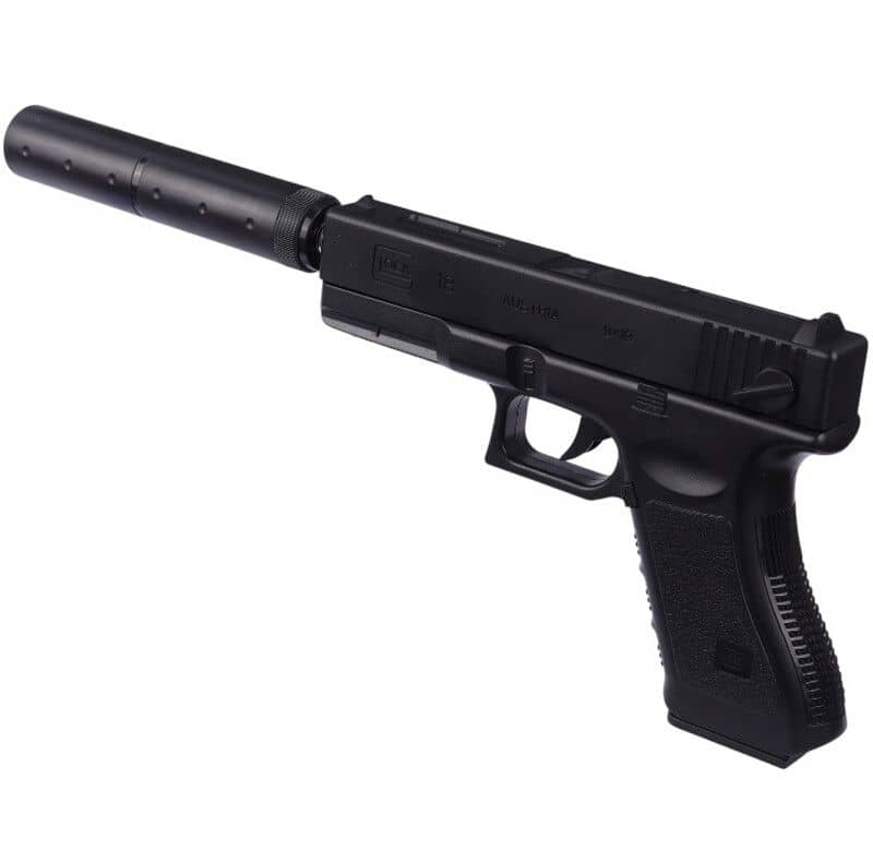 ست تفنگ بازی مدل کلت لیزردار metal p-180