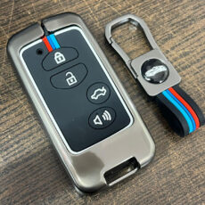 کاور ریموت و سوییچ خودرو چیکال مدل فلزی کد P-1061 مناسب برای تویوتا لندکروز