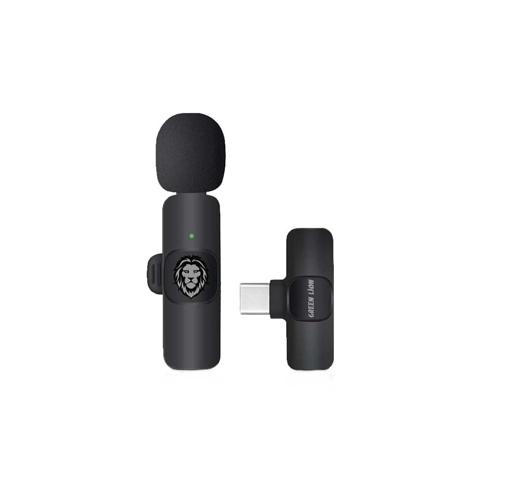 میکروفن بی سیم گرین لاین مدل GNSOLOWMICBK با درگاه اتصال USB-C