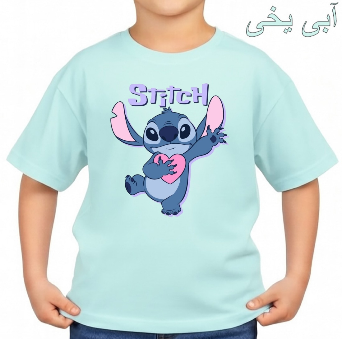 تی‌شرت آستین کوتاه بچگانه مدل استیچ  کد p7