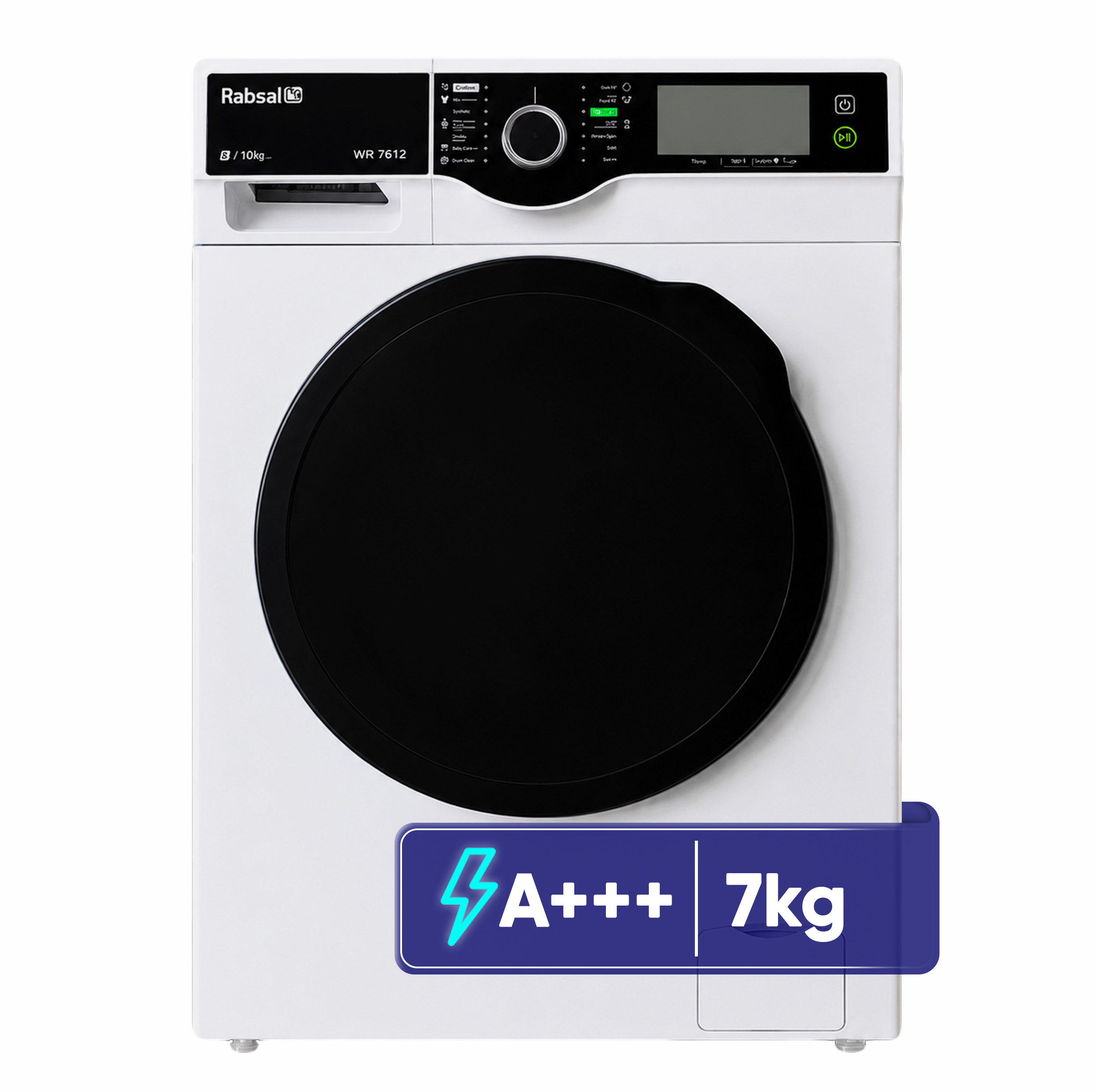 ماشین لباسشویی 7 کیلوگرم اتوماتیک آبسال مدل WBI7612-W