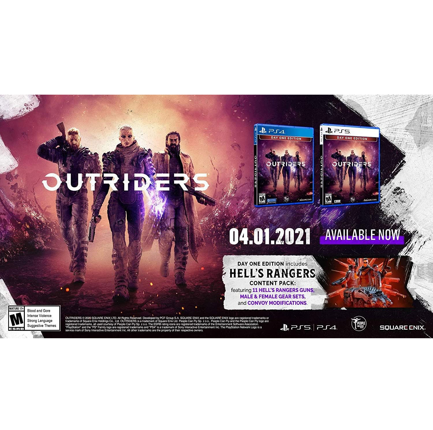 بازی Outriders نسخه Day One مخصوص PS4