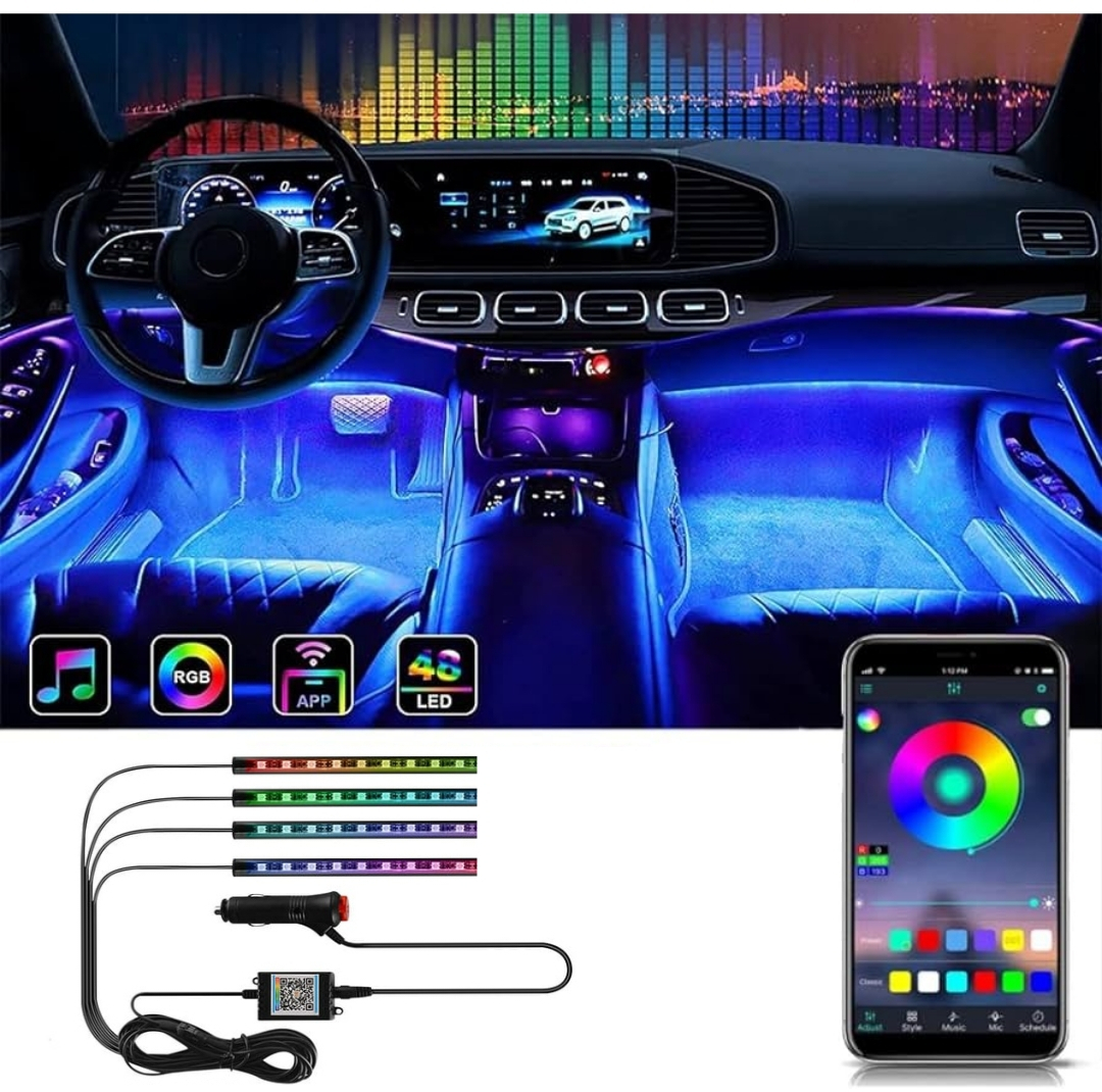 کیت نورپردازی داخل خودرو دریم لایت مدل musical app