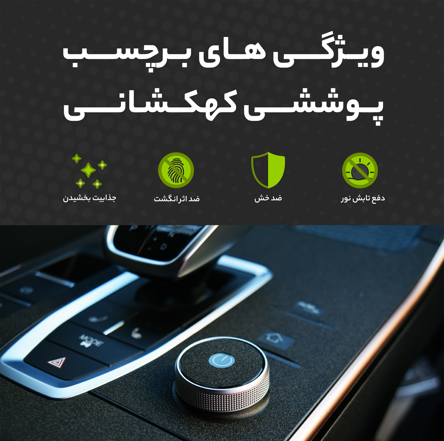برچسب محافظ کنسول خودرو مولتی نانو طرح کهکشانی مدل X-F1G مناسب برای چانگان CS35 plus مجموعه 22 عددی