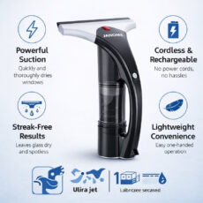 شیشه شوی 0.4 لیتری ژانومه مدل ساکشن دار شارژی CW1580