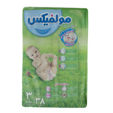 پوشک کودک مولفیکس کد 012 بسته 38 عددی مجموعه 4 عددی