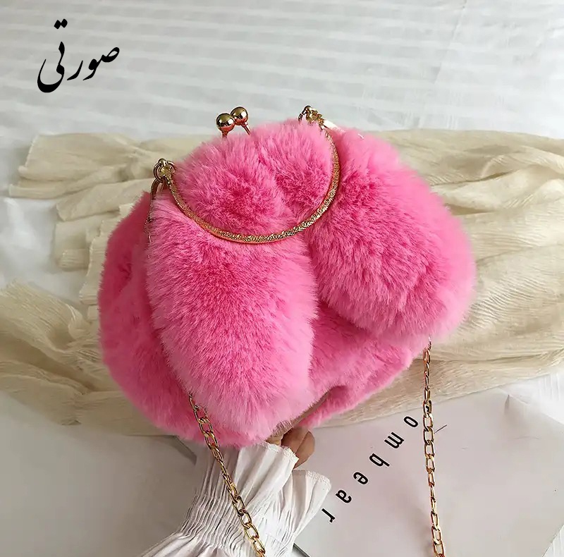 کیف رودوشی دخترانه مدل پولیشی طرح خرگوشی کد 101024