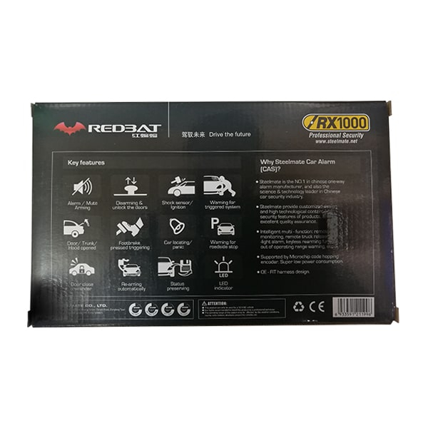 دزدگیر خودرو استیل میت مدل RX1000 کد REDBAT-04
