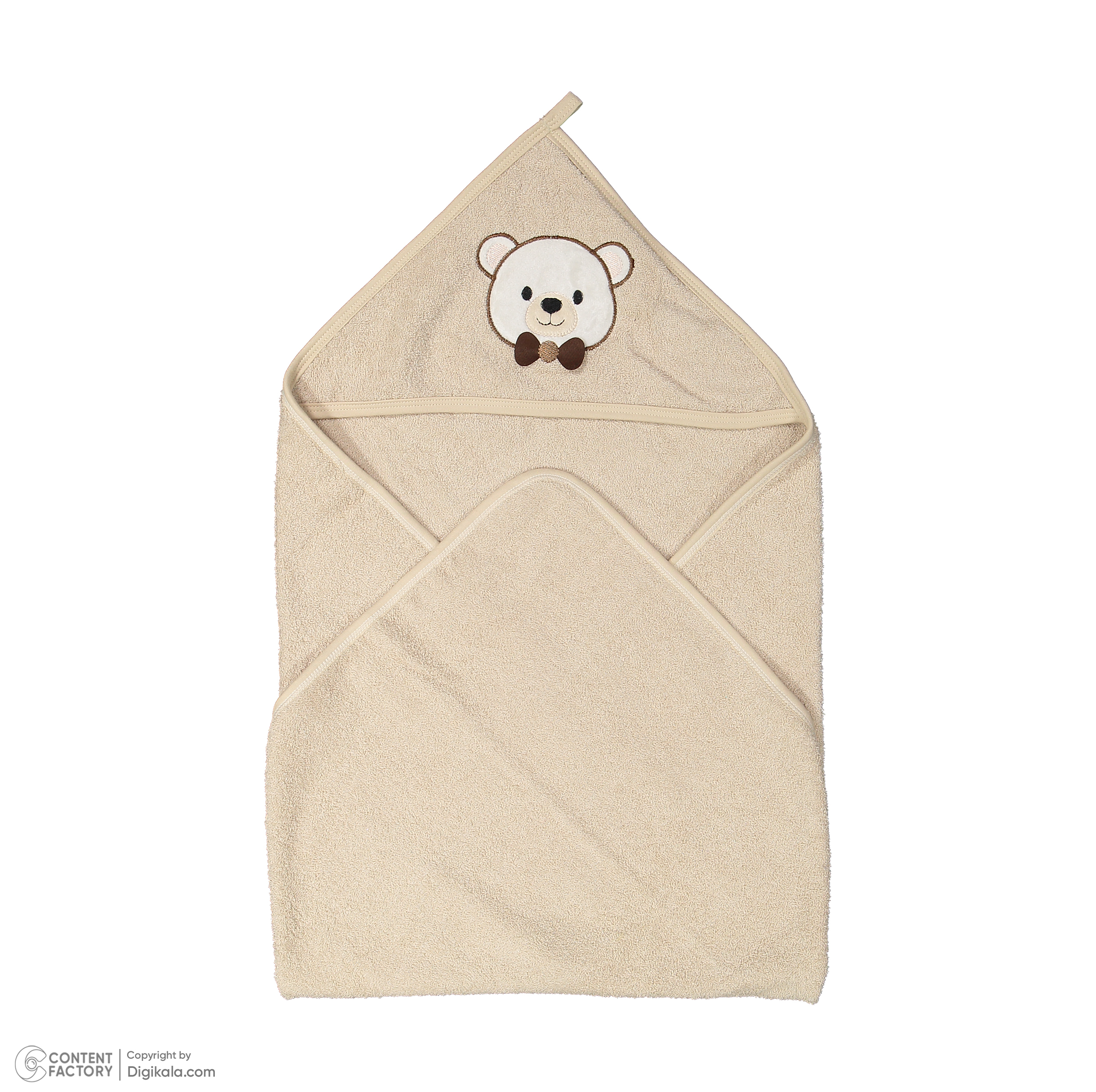 ست حوله حمام نوزاد 5 تکه مادرکر مدل Teddy Bear سایز 85x85x1 سانتیمتر