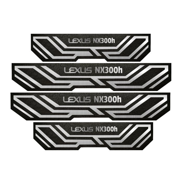 برچسب پارکابی خودرو مهدیار کد PKA 2065 مناسب برای لکسوس NX300h مجموعه 4 عددی به همراه جاکلیدی
