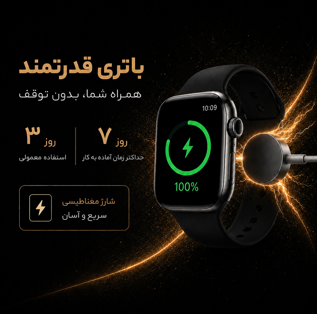 ساعت هوشمند 46 میلی متری مدل WS40 MAX با بند سیلیکونی