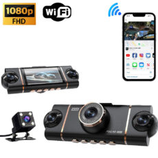 دوربین ثبت وقایع خودرو مدل چهار لنز کد D65 WIFI