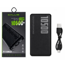 پاوربانک 5 وات کالوس مدل P118MAX ظرفیت 10500 میلی‌آمپرساعت به همراه کابل تبدیل USB-A به USB-C