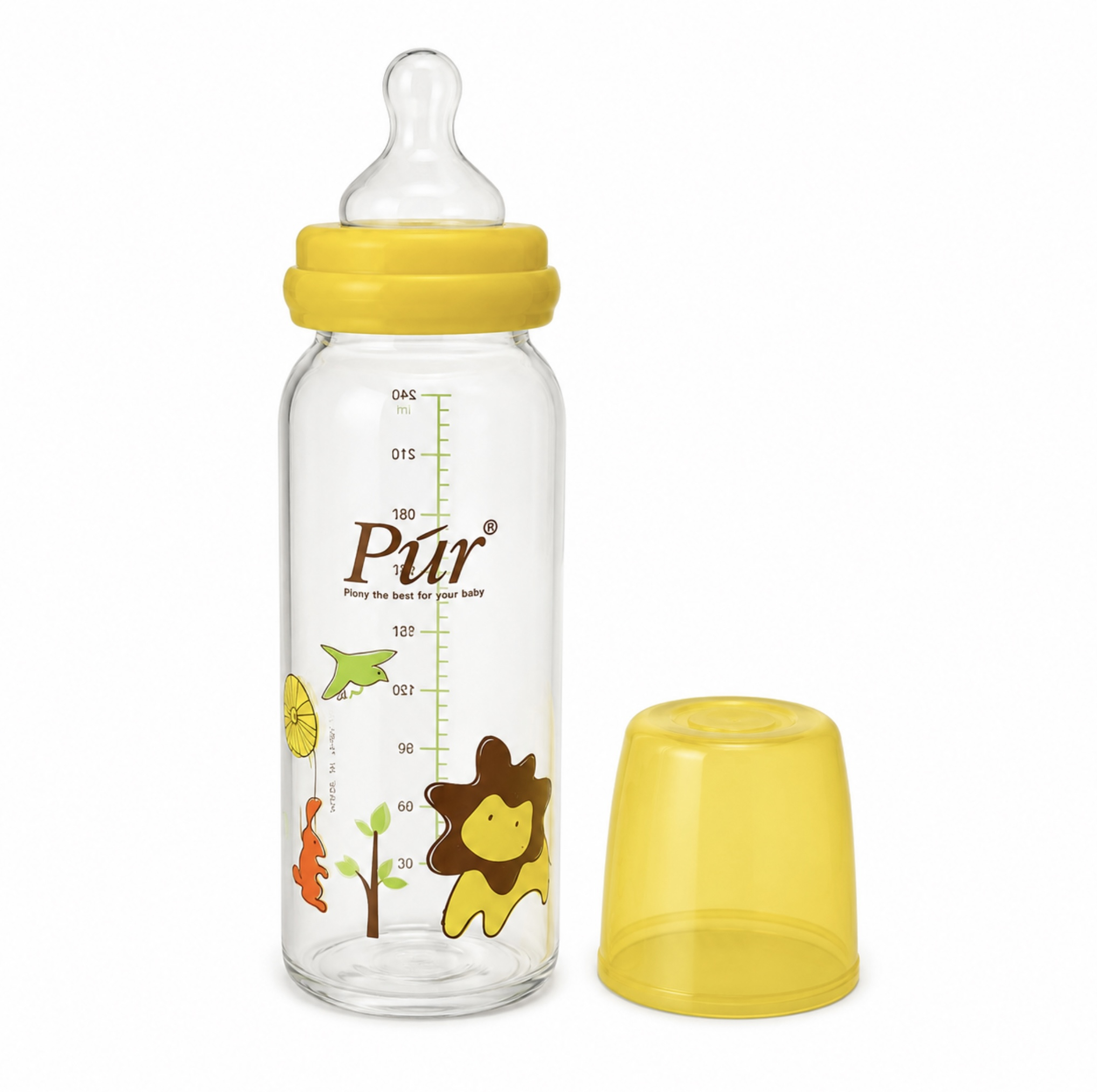 شیشه‌ شیر پیور مدل Forest  ظرفیت 250 میلی لیتر