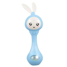 جغجغه ناب سل مدل دستی دندان گیر چراغدار موزیکال خرگوش بامزه  کد Funny rabbit teething hand rattle