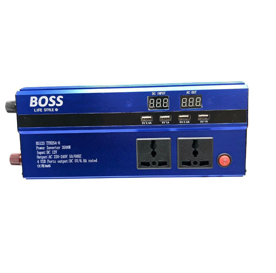 مبدل برق خودرو باس مدل BS123 TYN254-8 ظرفیت 3500 وات