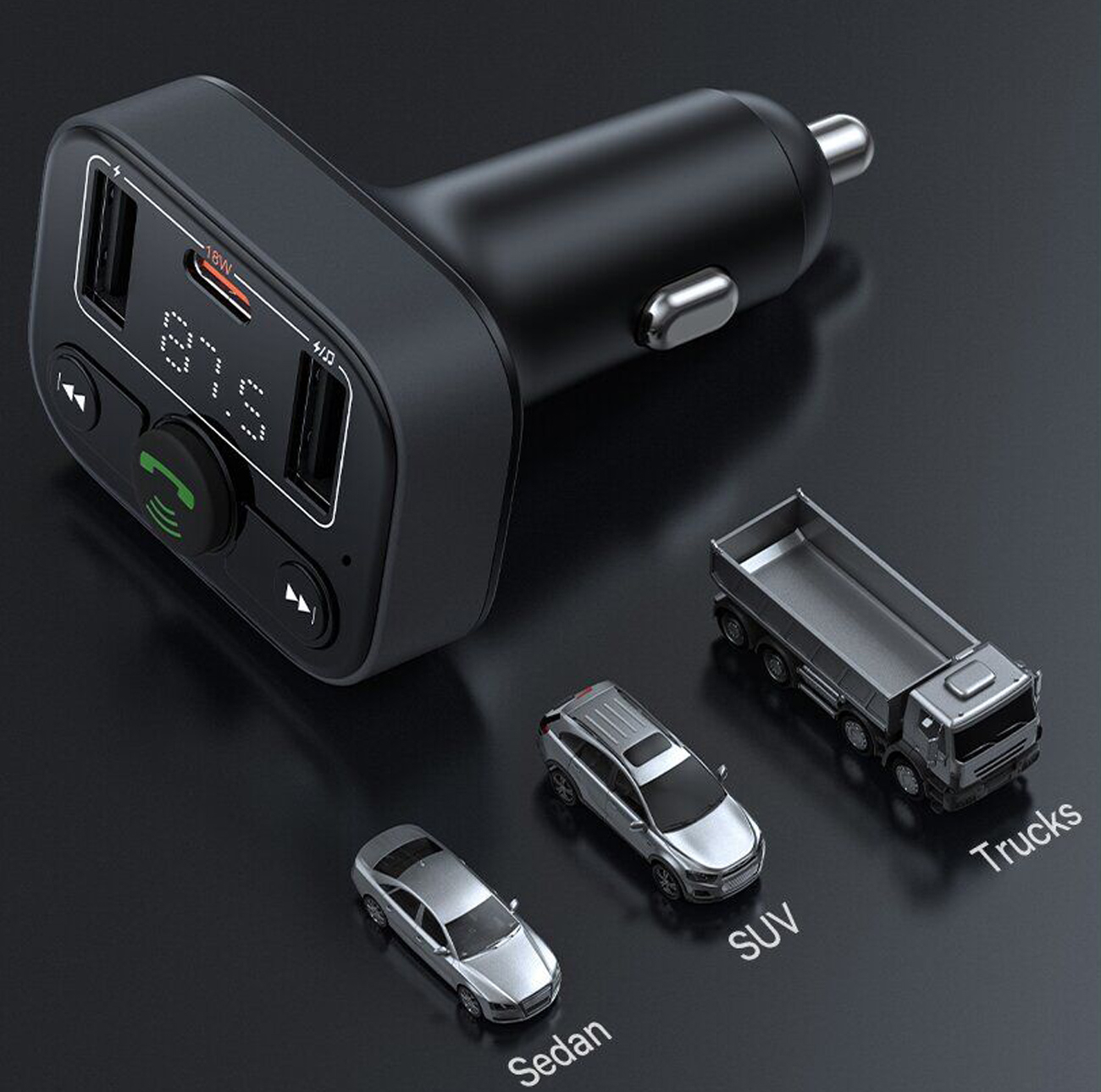 پخشکننده اف ام و شارژر فندکی خودرو بیسوس مدل S-09 Lite
