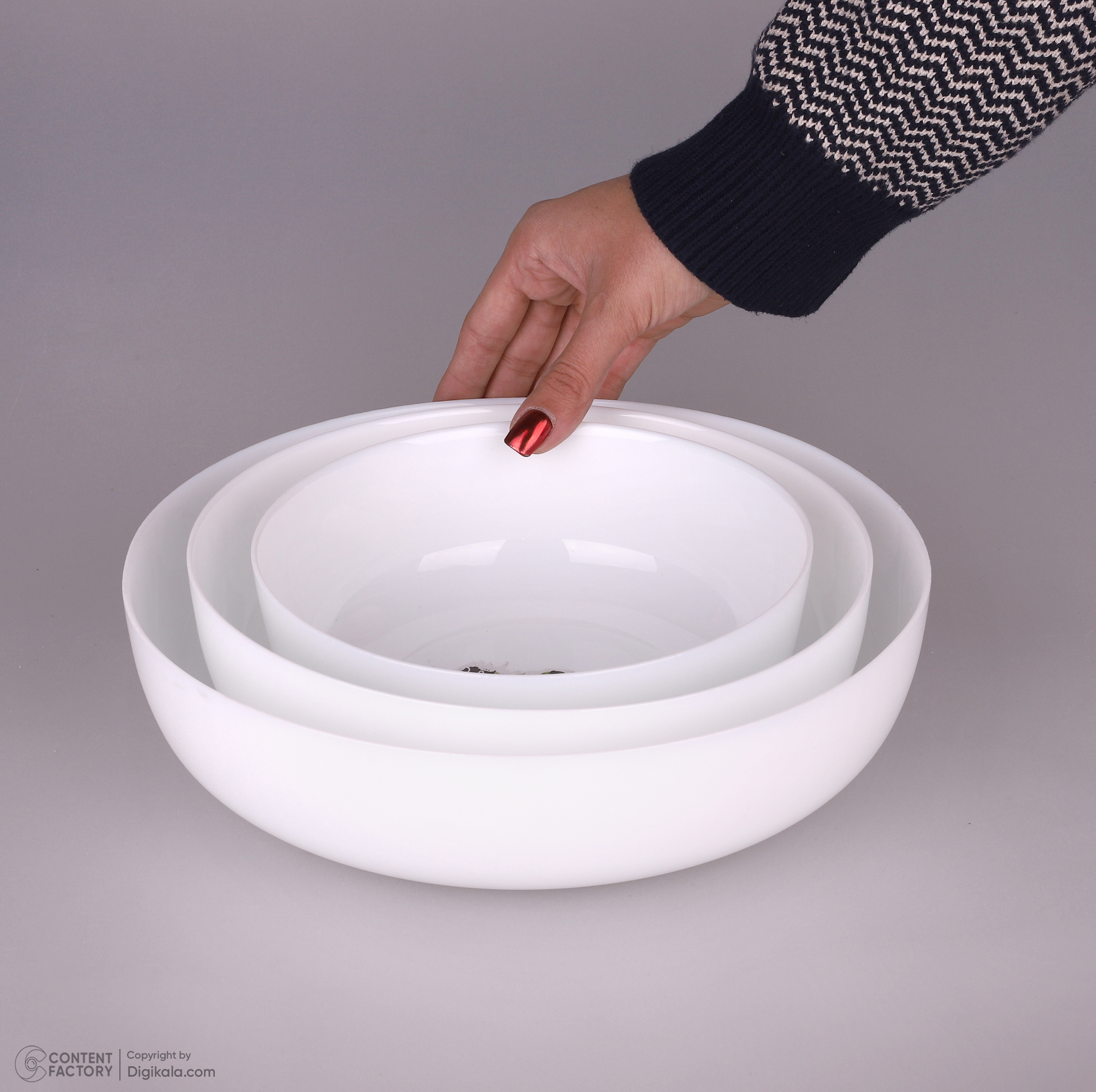 مجموعه 3 عددی ظرف سرو و پذیرایی آرکوپال گلدن اوپال مدل Diwali Smart با طراحی دایره‌ای، مقاوم در برابر حرارت و شوک دمایی، قابل استفاده در مایکروویو و شست‌وشو با ماشین ظرفشویی
