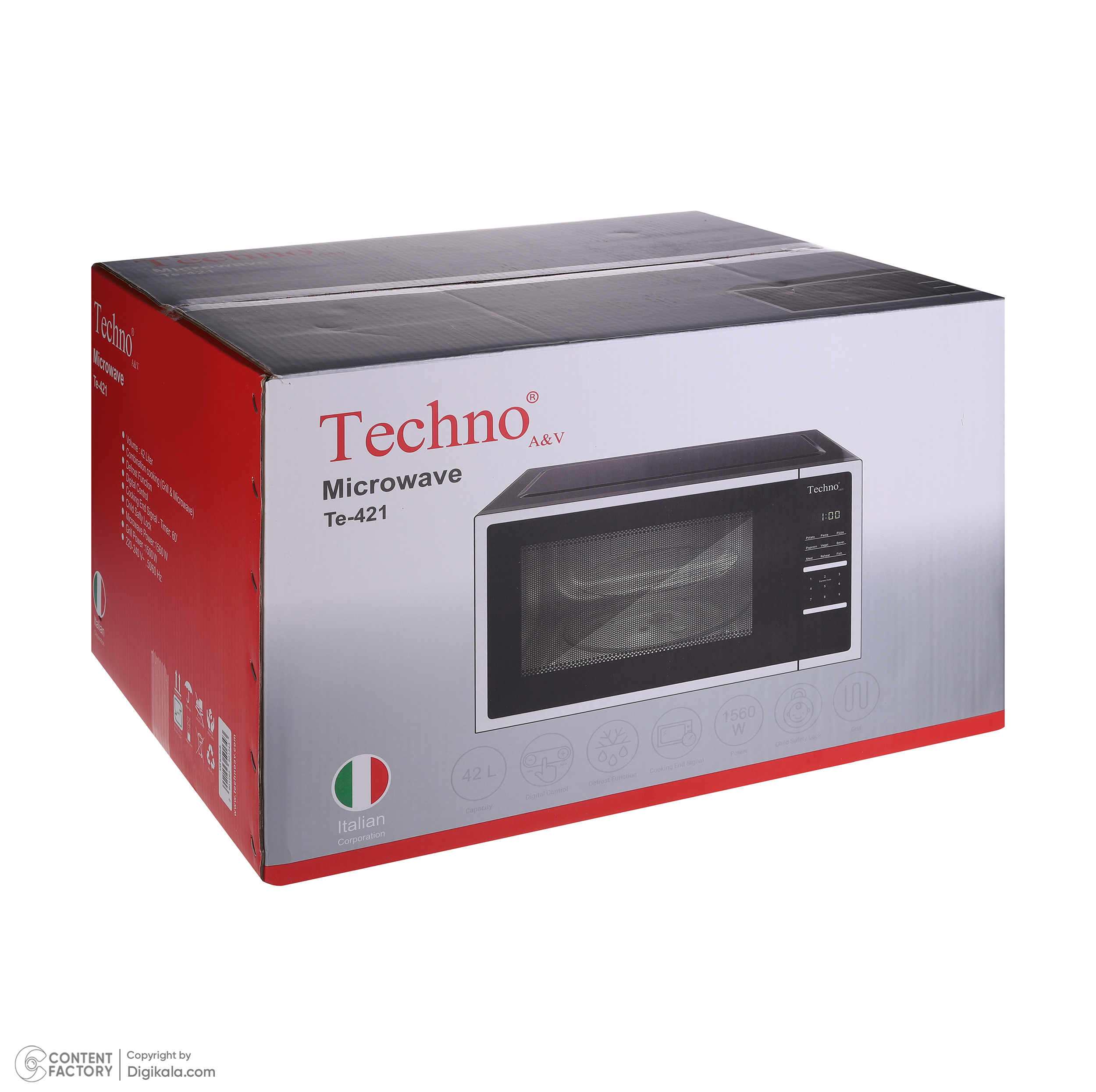 مایکروویو 42 لیتر تکنو مدل Te-421