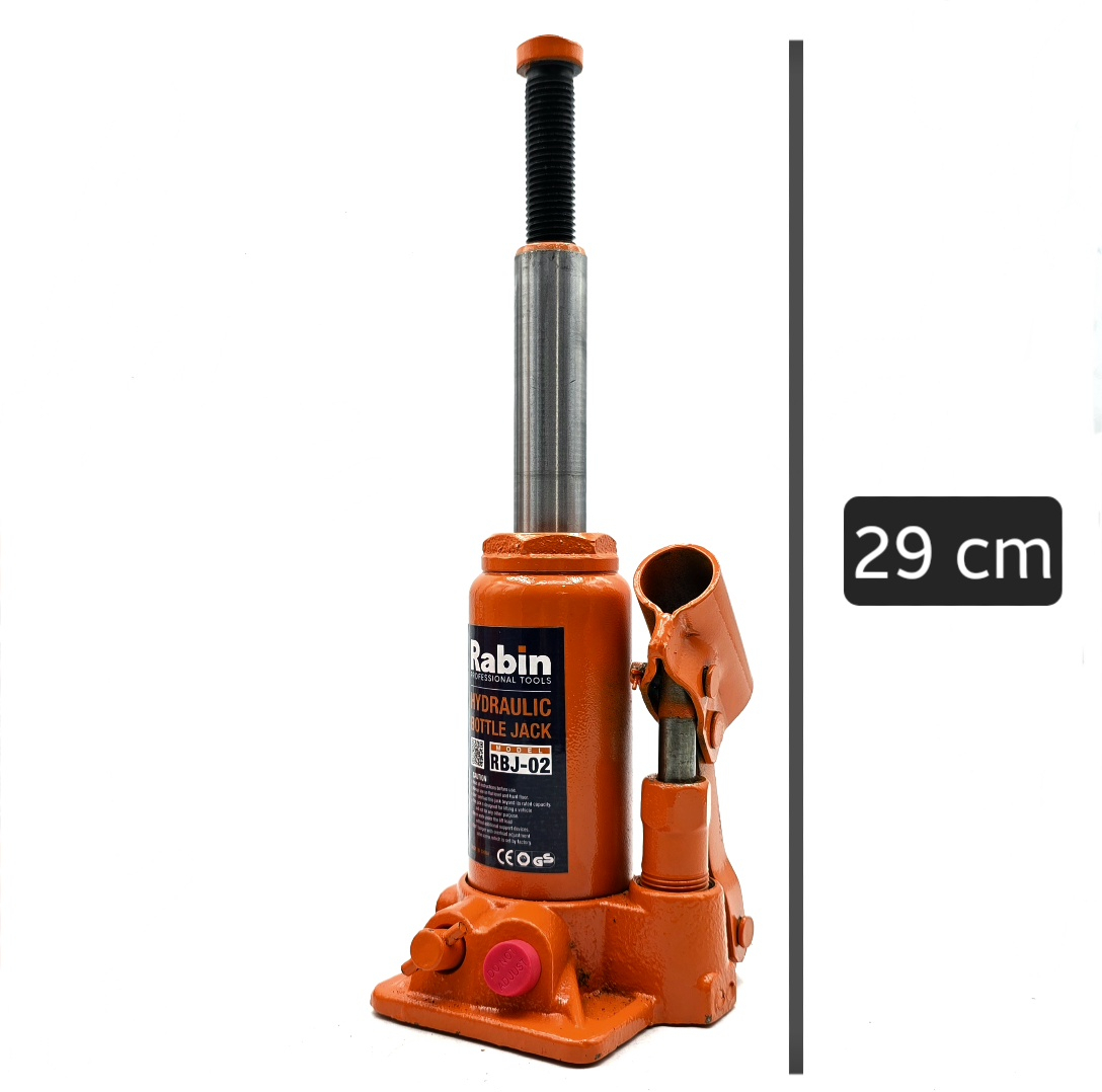 جک هیدرولیک خودرو رابین مدل RBJ-02 ظرفیت 2 تن
