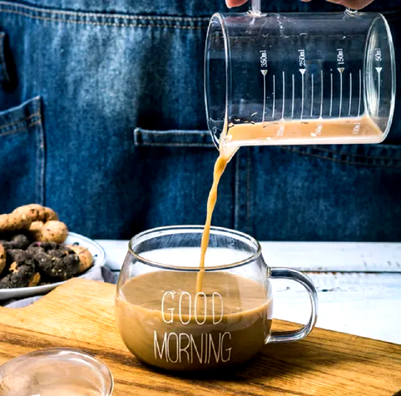 لیوان مدل GOOD MORNING  به همراه زیر لیوانی