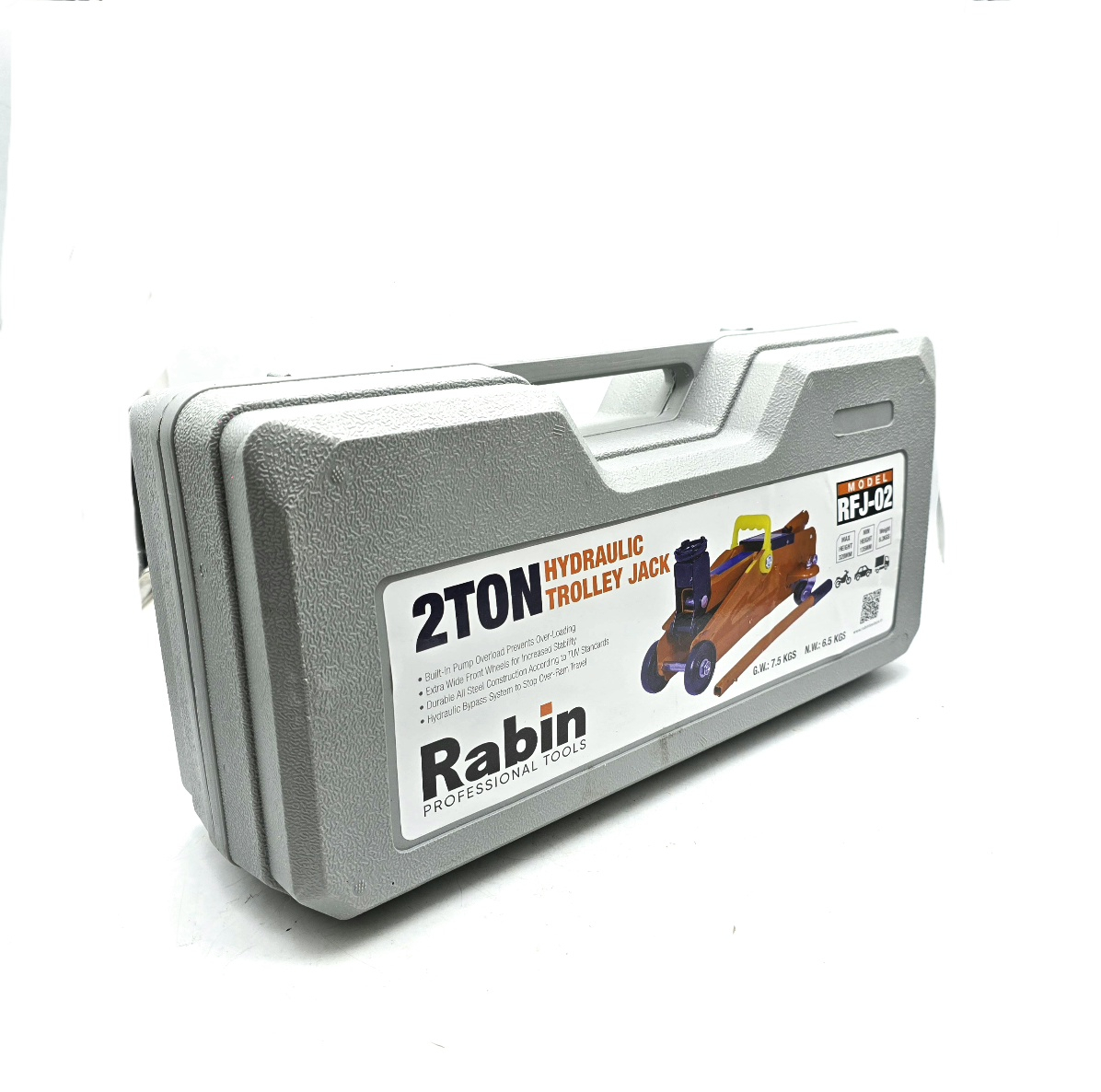 جک سوسماری چرخ دار خودرو رابین مدل RFJ-02 طرفیت 2 تن